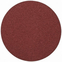 Merit Abrasives - 10" Diam, 36 Grit Aluminum Oxide Adhesive PSA Disc - Very Coarse, Black, Cloth Backing, Flexible - Apex Tool & Supply