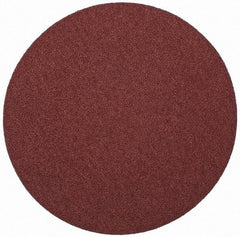 Merit Abrasives - 10" Diam, 40 Grit Aluminum Oxide Adhesive PSA Disc - Very Coarse, Black, Cloth Backing, Flexible - Apex Tool & Supply