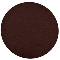 Merit Abrasives - 10" Diam, 120 Grit Aluminum Oxide Adhesive PSA Disc - Medium Grade, Black, Cloth Backing, Flexible, Use with Stationary Disc Sanders - Apex Tool & Supply