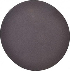 Merit Abrasives - 12" Diam, 50 Grit Aluminum Oxide Adhesive PSA Disc - Coarse Grade, Black, Cloth Backing, Flexible, Use with Stationary Disc Sanders - Apex Tool & Supply