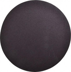 Merit Abrasives - 12" Diam, 60 Grit Aluminum Oxide Adhesive PSA Disc - Coarse Grade, Black, Cloth Backing, Flexible, Use with Stationary Disc Sanders - Apex Tool & Supply