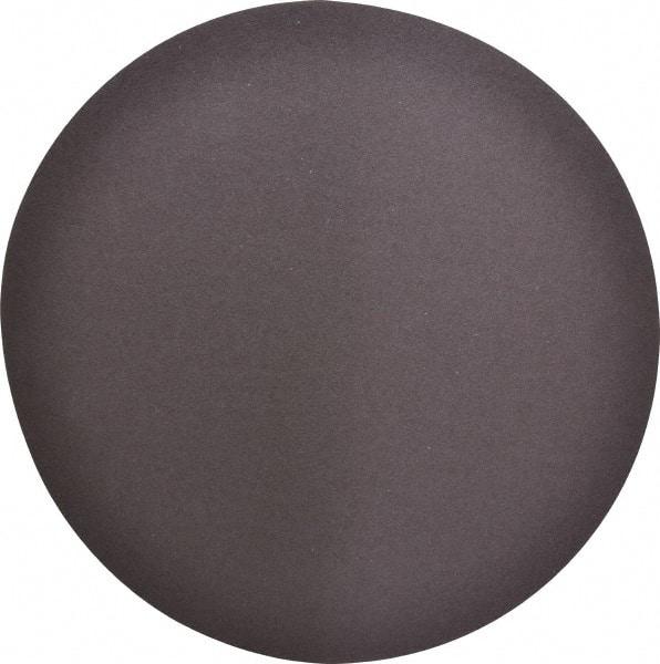 Merit Abrasives - 12" Diam, 80 Grit Aluminum Oxide Adhesive PSA Disc - Coarse Grade, Black, Cloth Backing, Flexible, Use with Stationary Disc Sanders - Apex Tool & Supply