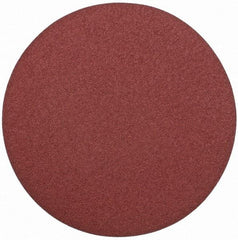 Merit Abrasives - 20" Diam, 40 Grit Aluminum Oxide Adhesive PSA Disc - Very Coarse, Black, Cloth Backing, Flexible - Apex Tool & Supply