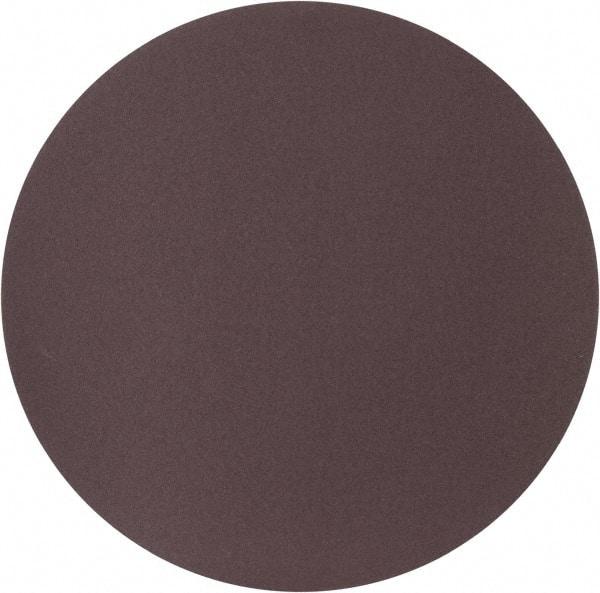 Merit Abrasives - 20" Diam, 80 Grit Aluminum Oxide Adhesive PSA Disc - Coarse Grade, Black, Cloth Backing, Flexible, Use with Stationary Disc Sanders - Apex Tool & Supply