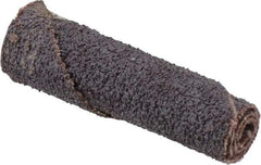 Merit Abrasives - 3/8" Max Roll Diam x 1-1/2" OAL, 60 Grit Aluminum Oxide Straight Cartridge Roll - 1/8" Pilot Hole Diam, Medium Grade - Apex Tool & Supply