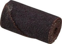 Merit Abrasives - 3/4" Max Roll Diam x 1-1/2" OAL, 60 Grit Aluminum Oxide Straight Cartridge Roll - 3/16" Pilot Hole Diam, Medium Grade - Apex Tool & Supply