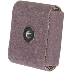 Merit Abrasives - 80 Grit, Medium Grade, Aluminum Oxide Square Pad - 2" Long x 2" Wide x 1/2" Thick - Apex Tool & Supply
