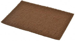 Merit Abrasives - Medium Grade, Aluminum Oxide Hand Pad - Brown, 6" Wide x 9" Long, Nonwoven - Apex Tool & Supply