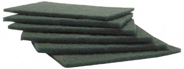 Merit Abrasives - Aluminum Oxide Hand Pad - Green, 6" Wide x 9" Long, Nonwoven - Apex Tool & Supply