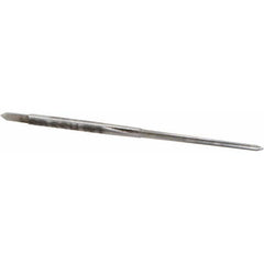 Made in USA - #6/0 Pin, 0.0806" Diam, 0.0611" Small End, 3/32" Diam Straight Shank, 15/16" Flute, Taper Pin Reamer - Apex Tool & Supply