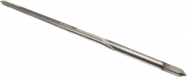 Made in USA - #5/0 Pin, 0.0966" Diam, 0.0719" Small End, 7/64" Diam Straight Shank, 1-3/16" Flute, Taper Pin Reamer - Apex Tool & Supply