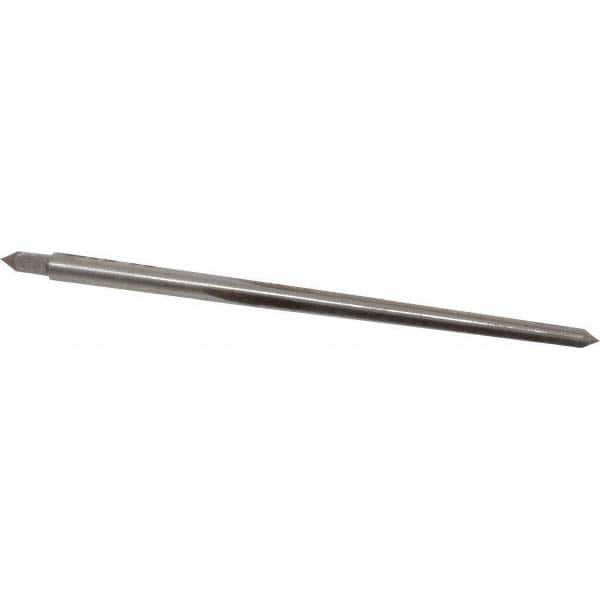 Made in USA - #4/0 Pin, 0.1142" Diam, 0.0869" Small End, 1/8" Diam Straight Shank, 1-5/16" Flute, Taper Pin Reamer - Apex Tool & Supply