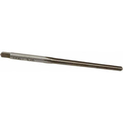 Made in USA - #3/0 Pin, 0.1302" Diam, 0.1029" Small End, 9/64" Diam Straight Shank, 1-5/16" Flute, Taper Pin Reamer - Apex Tool & Supply