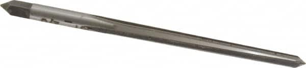 Made in USA - #2/0 Pin, 0.1462" Diam, 0.1137" Small End, 5/32" Diam Straight Shank, 1-9/16" Flute, Taper Pin Reamer - Apex Tool & Supply