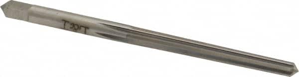 Made in USA - #1 Pin, 0.1798" Diam, 0.1447" Small End, 3/16" Diam Straight Shank, 1-11/16" Flute, Taper Pin Reamer - Apex Tool & Supply