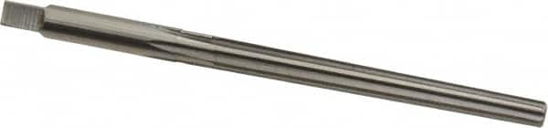 Made in USA - #2 Pin, 0.2008" Diam, 0.1605" Small End, 13/64" Diam Straight Shank, 1-15/16" Flute, Taper Pin Reamer - Apex Tool & Supply