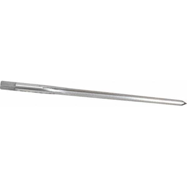 Made in USA - #4 Pin, 0.2604" Diam, 0.2071" Small End, 17/64" Diam Straight Shank, 2-9/16" Flute, Taper Pin Reamer - Apex Tool & Supply