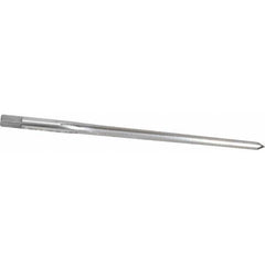 Made in USA - #4 Pin, 0.2604" Diam, 0.2071" Small End, 17/64" Diam Straight Shank, 2-9/16" Flute, Taper Pin Reamer - Apex Tool & Supply