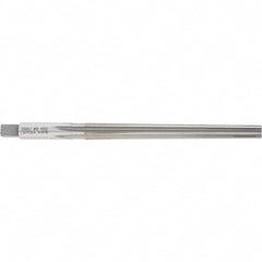 Made in USA - #6 Pin, 0.354" Diam, 0.2773" Small End, 23/64" Diam Straight Shank, 3-11/16" Flute, Taper Pin Reamer - Apex Tool & Supply