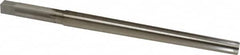 Made in USA - #8 Pin, 0.505" Diam, 0.3971" Small End, 7/16" Diam Straight Shank, 5-3/16" Flute, Taper Pin Reamer - Apex Tool & Supply