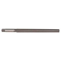 Alvord Polk - #10 Pin, 0.7216" Diam, 0.5799" Small End, 9/16" Diam Straight Shank, 6-1/16" Flute, Taper Pin Reamer - Apex Tool & Supply