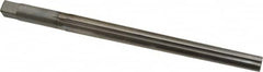 Made in USA - #9 Pin, 0.6066" Diam, 0.4805" Small End, 9/16" Diam Straight Shank, 6-1/16" Flute, Taper Pin Reamer - Apex Tool & Supply