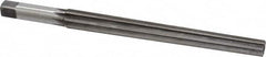 Made in USA - #10 Pin, 0.7216" Diam, 0.5799" Small End, 5/8" Diam Straight Shank, 6-13/16" Flute, Taper Pin Reamer - Apex Tool & Supply