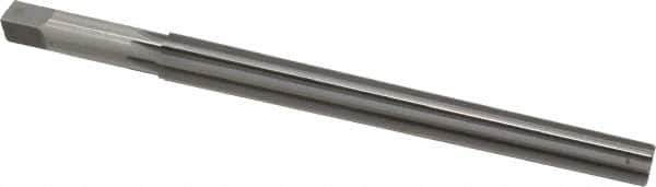 Made in USA - #11 Pin, 0.878" Diam, 0.706" Small End, 3/4" Diam Straight Shank, 8-1/4" Flute, Taper Pin Reamer - Apex Tool & Supply