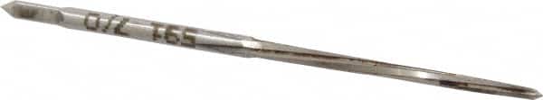 Made in USA - #7/0 Pin, 0.0666" Diam, 0.0497" Small End, 5/64" Diam Straight Shank, 13/16" Flute, Taper Pin Reamer - Apex Tool & Supply