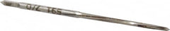 Made in USA - #7/0 Pin, 0.0666" Diam, 0.0497" Small End, 5/64" Diam Straight Shank, 13/16" Flute, Taper Pin Reamer - Apex Tool & Supply