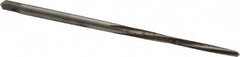 Made in USA - #6/0 Pin, 0.0806" Diam, 0.0611" Small End, 3/32" Diam Straight Shank, 15/16" Flute, Taper Pin Reamer - Apex Tool & Supply