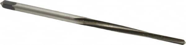Made in USA - #5/0 Pin, 0.0966" Diam, 0.0719" Small End, 7/64" Diam Straight Shank, 1-3/16" Flute, Taper Pin Reamer - Apex Tool & Supply