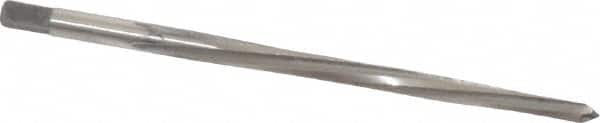 Made in USA - #4/0 Pin, 0.1142" Diam, 0.0869" Small End, 1/8" Diam Straight Shank, 1-5/16" Flute, Taper Pin Reamer - Apex Tool & Supply