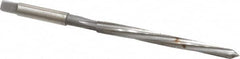 Made in USA - #3/0 Pin, 0.1302" Diam, 0.1029" Small End, 9/64" Diam Straight Shank, 1-5/16" Flute, Taper Pin Reamer - Apex Tool & Supply