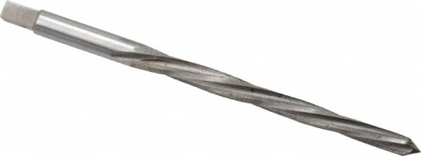 Made in USA - #2/0 Pin, 0.1462" Diam, 0.1137" Small End, 5/32" Diam Straight Shank, 1-9/16" Flute, Taper Pin Reamer - Apex Tool & Supply