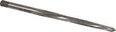 Made in USA - #0 Pin, 0.1638" Diam, 0.1287" Small End, 11/64" Diam Straight Shank, 1-11/16" Flute, Taper Pin Reamer - Apex Tool & Supply