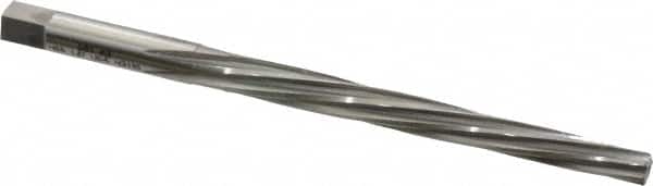 Made in USA - #3 Pin, 0.2294" Diam, 0.1813" Small End, 15/64" Diam Straight Shank, 2-5/16" Flute, Taper Pin Reamer - Apex Tool & Supply