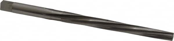 Made in USA - #4 Pin, 0.2604" Diam, 0.2071" Small End, 17/64" Diam Straight Shank, 2-9/16" Flute, Taper Pin Reamer - Apex Tool & Supply