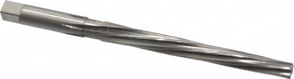 Made in USA - #5 Pin, 0.2994" Diam, 0.2409" Small End, 5/16" Diam Straight Shank, 2-13/16" Flute, Taper Pin Reamer - Apex Tool & Supply