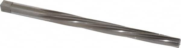 Made in USA - #7 Pin, 27/64" Diam, 0.3297" Small End, 13/32" Diam Straight Shank, 4-7/16" Flute, Taper Pin Reamer - Apex Tool & Supply