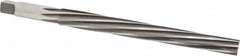 Made in USA - #10 Pin, 0.7216" Diam, 0.5799" Small End, 5/8" Diam Straight Shank, 6-13/16" Flute, Taper Pin Reamer - Apex Tool & Supply