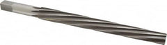 Made in USA - #11 Pin, 0.878" Diam, 0.706" Small End, 3/4" Diam Straight Shank, 8-1/4" Flute, Taper Pin Reamer - Apex Tool & Supply