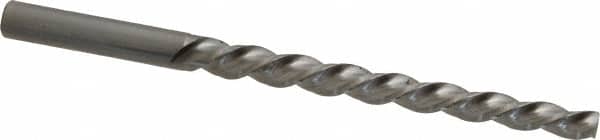 Made in USA - #4 Pin, 0.2604" Diam, 0.2071" Small End, 17/64" Diam Straight Shank, 2-9/16" Flute, Taper Pin Reamer - Apex Tool & Supply