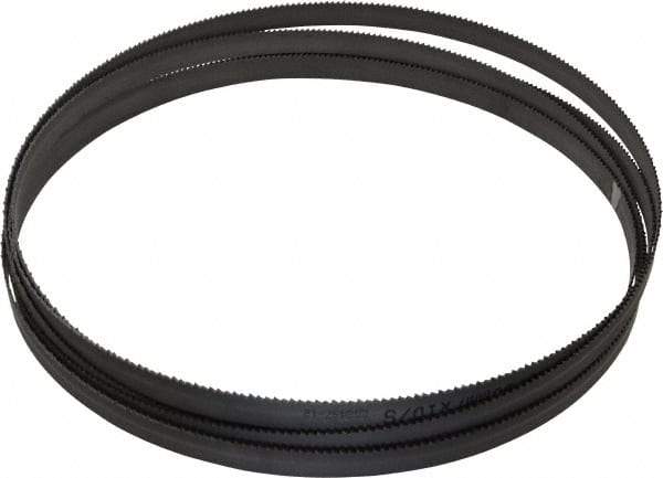 Starrett - 10 TPI, 12' 6" Long x 1/2" Wide x 0.035" Thick, Welded Band Saw Blade - Bi-Metal, Toothed Edge, Raker Tooth Set, Contour Cutting - Apex Tool & Supply