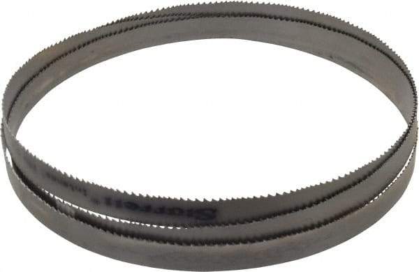 Starrett - 6 to 10 TPI, 7' 8-1/2" Long x 3/4" Wide x 0.035" Thick, Welded Band Saw Blade - Bi-Metal, Toothed Edge, Raker Tooth Set, Contour Cutting - Apex Tool & Supply