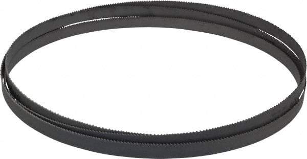 Starrett - 10 to 14 TPI, 7' 9-1/2" Long x 1/2" Wide x 0.035" Thick, Welded Band Saw Blade - Bi-Metal, Toothed Edge, Raker Tooth Set, Contour Cutting - Apex Tool & Supply