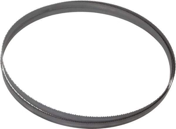 Starrett - 10 TPI, 7' 11" Long x 1/2" Wide x 0.035" Thick, Welded Band Saw Blade - Bi-Metal, Toothed Edge, Raker Tooth Set, Contour Cutting - Apex Tool & Supply