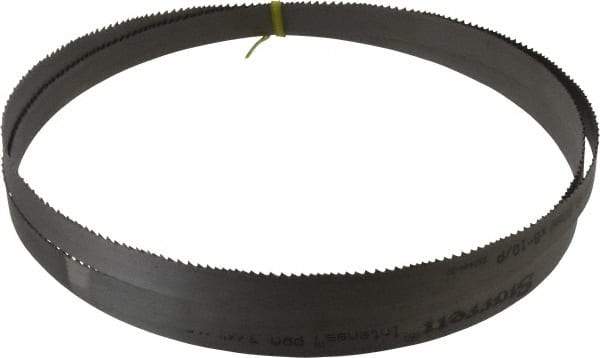 Starrett - 6 to 10 TPI, 8' 2-1/2" Long x 3/4" Wide x 0.035" Thick, Welded Band Saw Blade - Bi-Metal, Toothed Edge, Raker Tooth Set, Contour Cutting - Apex Tool & Supply