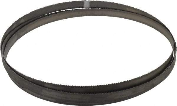 Starrett - 8 to 12 TPI, 9' 7-1/2" Long x 3/4" Wide x 0.035" Thick, Welded Band Saw Blade - Bi-Metal, Toothed Edge, Raker Tooth Set, Contour Cutting - Apex Tool & Supply
