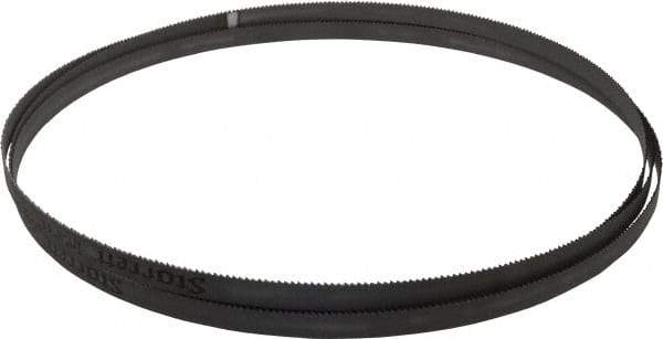 Starrett - 10 TPI, 9' 9" Long x 1/2" Wide x 0.035" Thick, Welded Band Saw Blade - Bi-Metal, Toothed Edge, Raker Tooth Set, Contour Cutting - Apex Tool & Supply